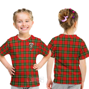 Lennox Modern Tartan Kid T-Shirt with Family Crest