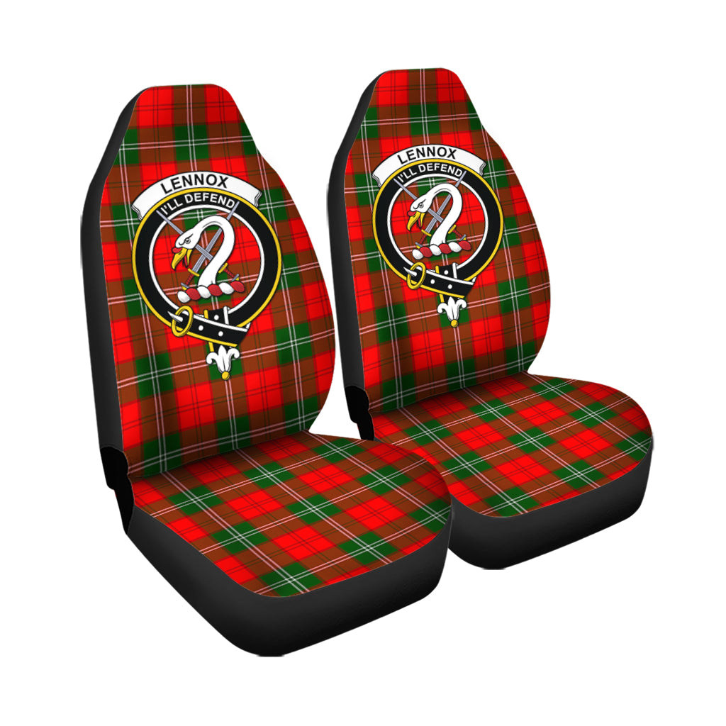 Lennox Modern Tartan Car Seat Cover with Family Crest - Tartanvibesclothing