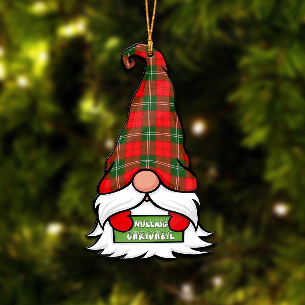 Lennox Modern Gnome Christmas Ornament with His Tartan Christmas Hat - Tartan Vibes Clothing