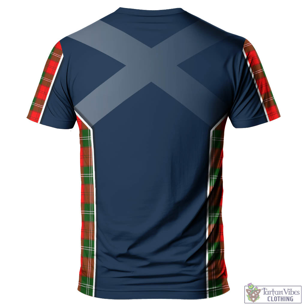 Tartan Vibes Clothing Lennox Modern Tartan T-Shirt with Family Crest and Lion Rampant Vibes Sport Style