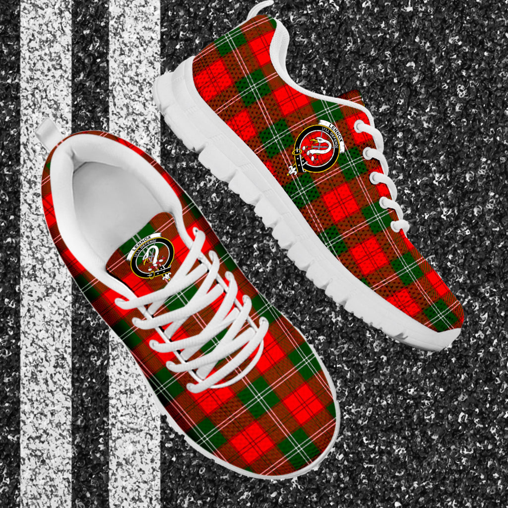 Lennox Modern Tartan Sneakers with Family Crest - Tartan Vibes Clothing