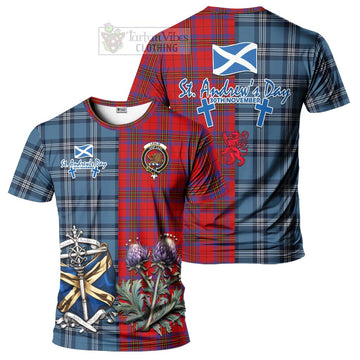 Leslie Tartan T-Shirt Happy St. Andrew's Day Half Tartan Style