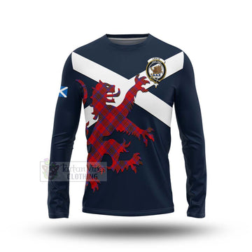 Leslie Tartan Lion Rampant Long Sleeve T-Shirt  Proudly Display Your Heritage with Alba Gu Brath and Clan Name