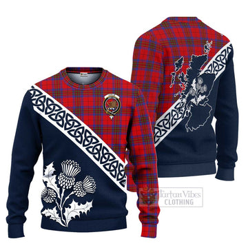 Leslie Tartan Ugly Sweater Featuring Thistle and Scotland Map