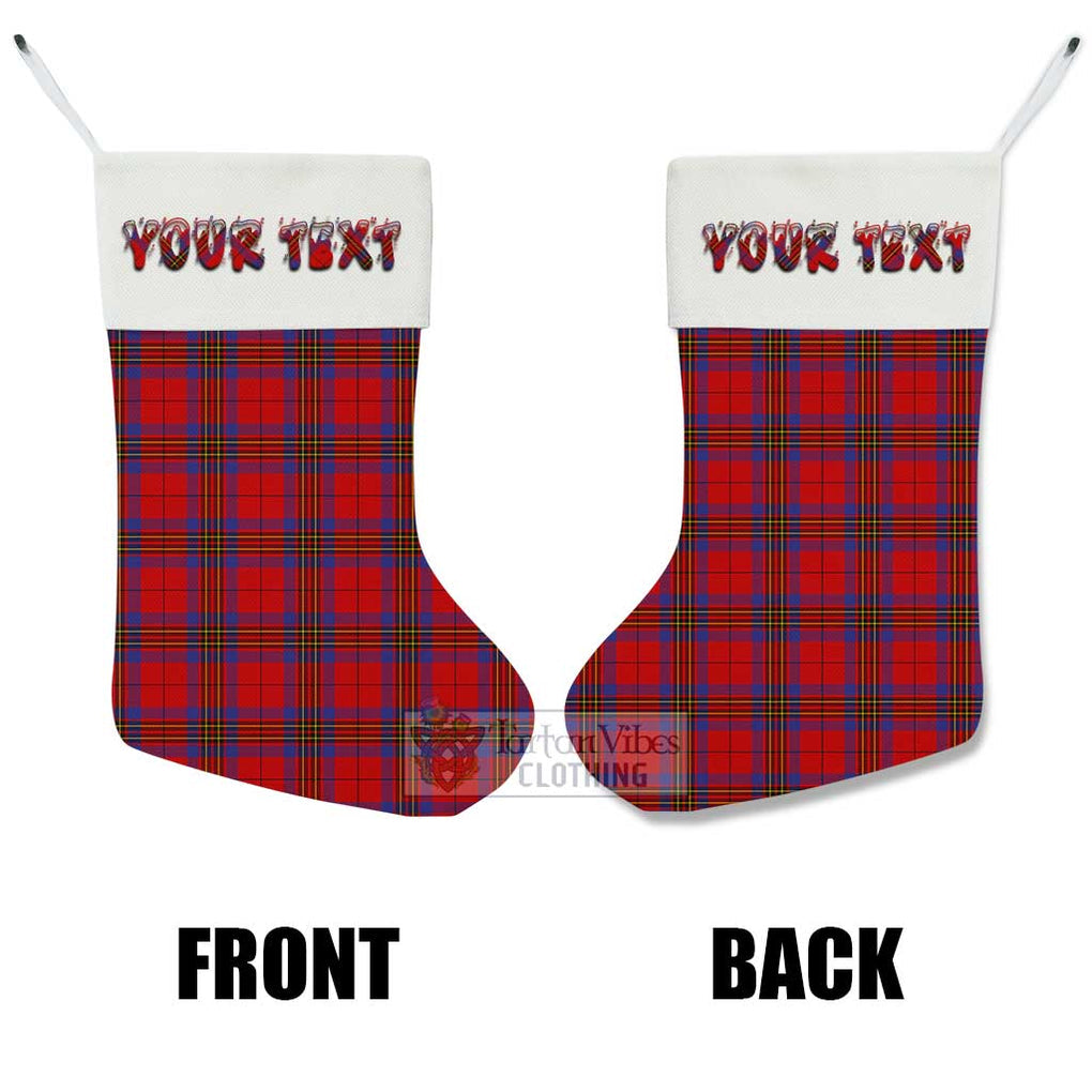 Tartan Vibes Clothing Leslie Tartan Christmas Stocking with Personalized Text