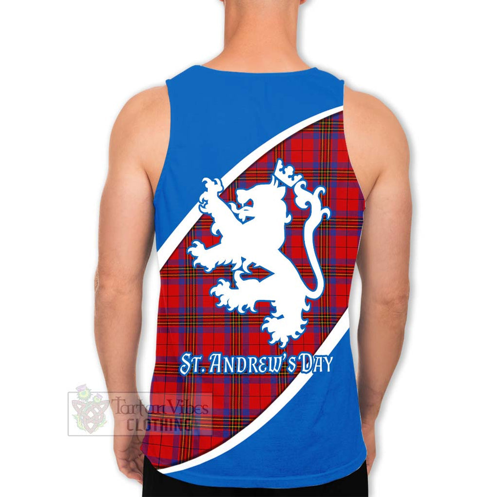 Tartan Vibes Clothing Leslie Family Crest Tartan Men's Tank Top Celebrate Saint Andrew's Day in Style