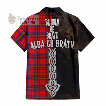 Leslie Tartan Family Crest Hawaiian Shirt Alba Gu Brath Be Brave Lion Ancient Style - Tartan Vibes Clothing