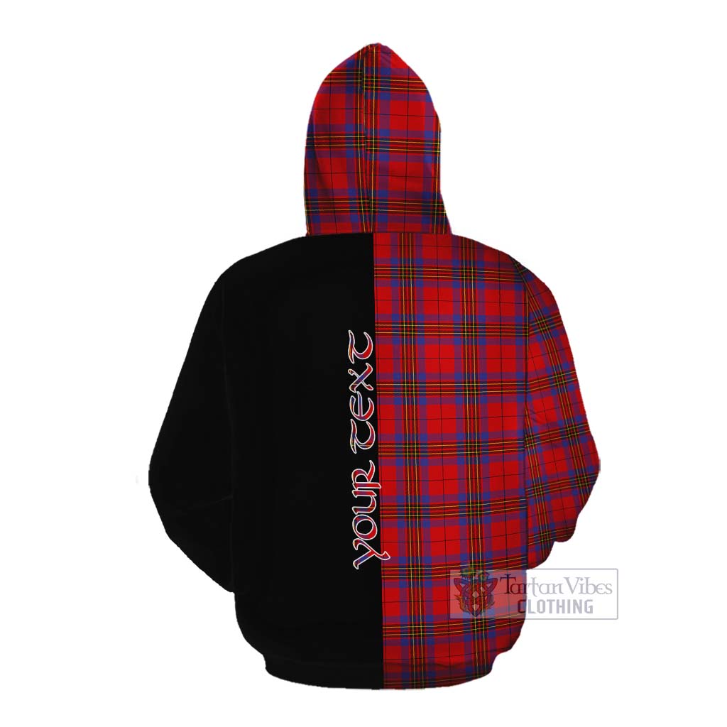 Tartan Vibes Clothing Leslie Tartan Cotton Hoodie with Family Crest and Half Of Me Style