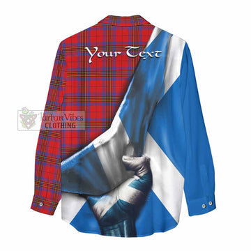 Leslie Tartan Women's Casual Shirt with Family Crest Scotland Patriotic Style