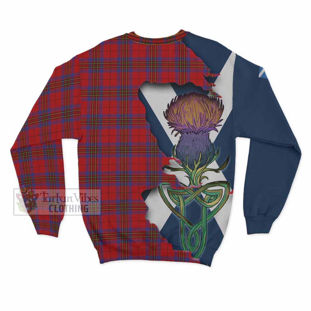 Leslie Tartan Family Crest Sweatshirt Scottish Thistle Celtic Inspired - Tartan Vibes Clothing