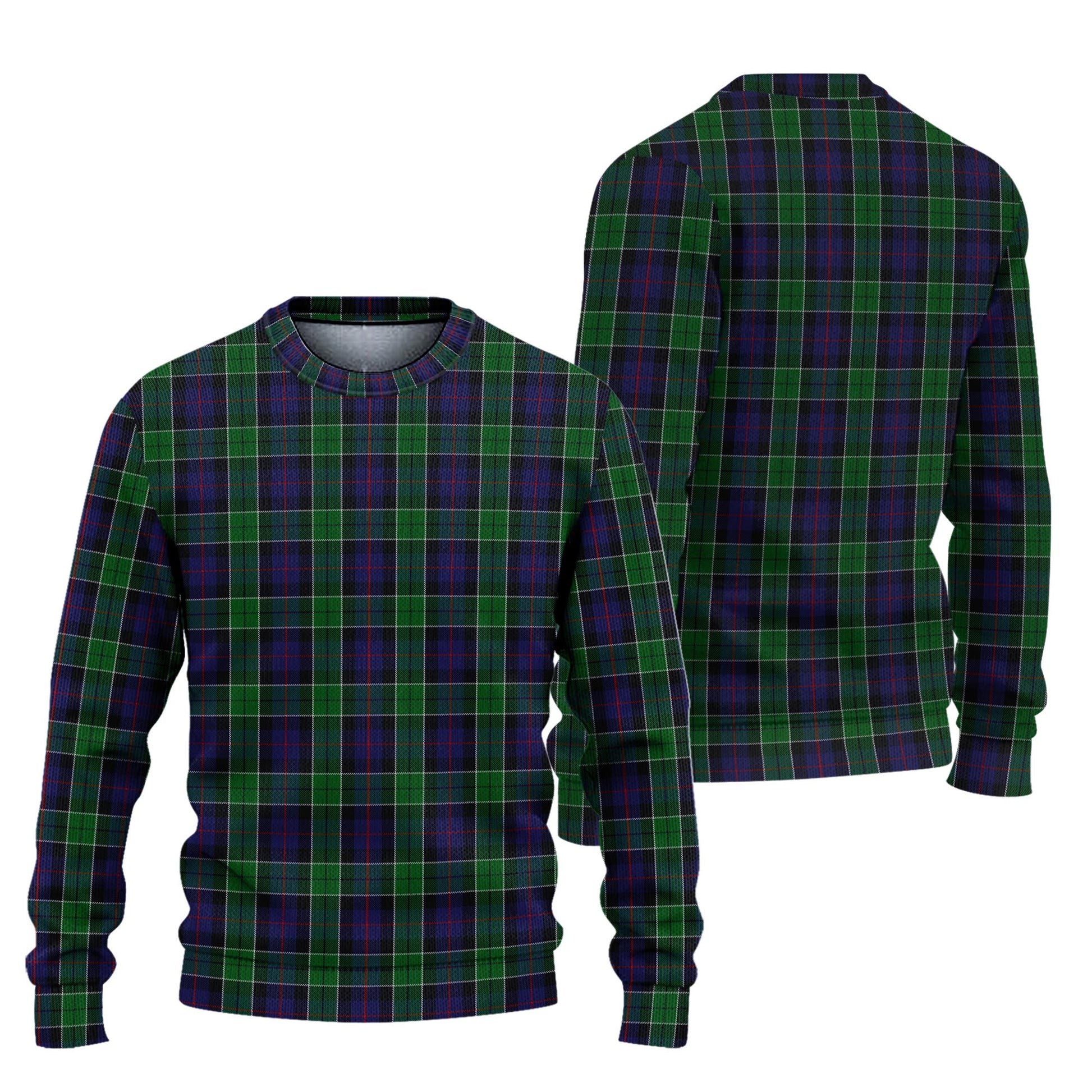 Leslie Hunting Tartan Knitted Sweater Unisex - Tartanvibesclothing