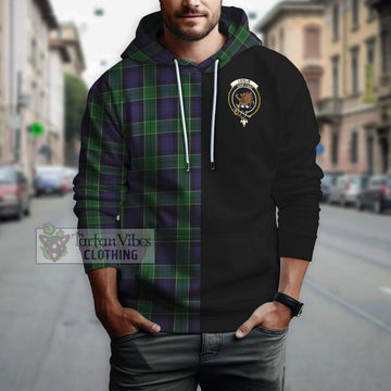 Leslie Hunting Tartan Hoodie with Family Crest and Half Of Me Style