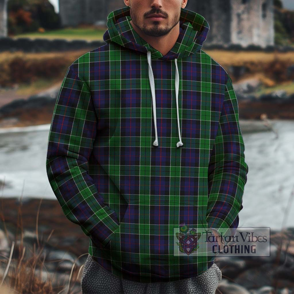 Leslie Hunting Tartan Cotton Hoodie Pullover Hoodie XS - Tartan Vibes Clothing