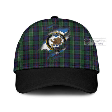 Leslie Hunting Tartan Classic Cap with Family Crest In Me Style