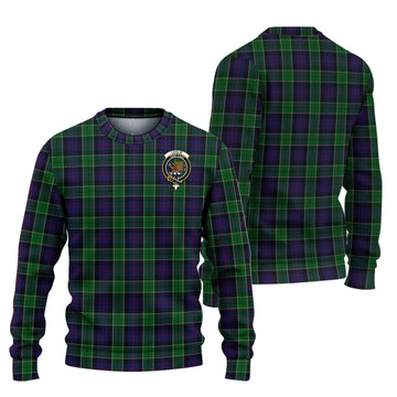 Leslie Hunting Tartan Ugly Sweater with Family Crest