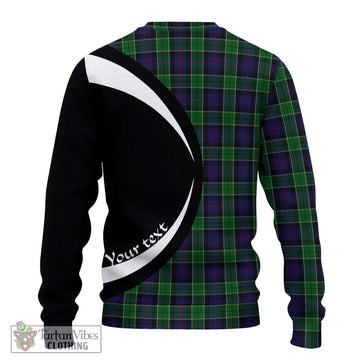 Leslie Hunting Tartan Ugly Sweater with Family Crest Circle Style