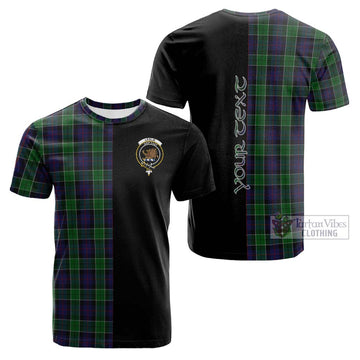 Leslie Hunting Tartan Cotton T-shirt with Family Crest and Half Of Me Style