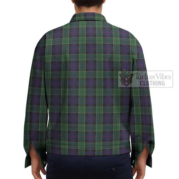 Leslie Hunting Tartan Unisex Lapel Cotton Jacket