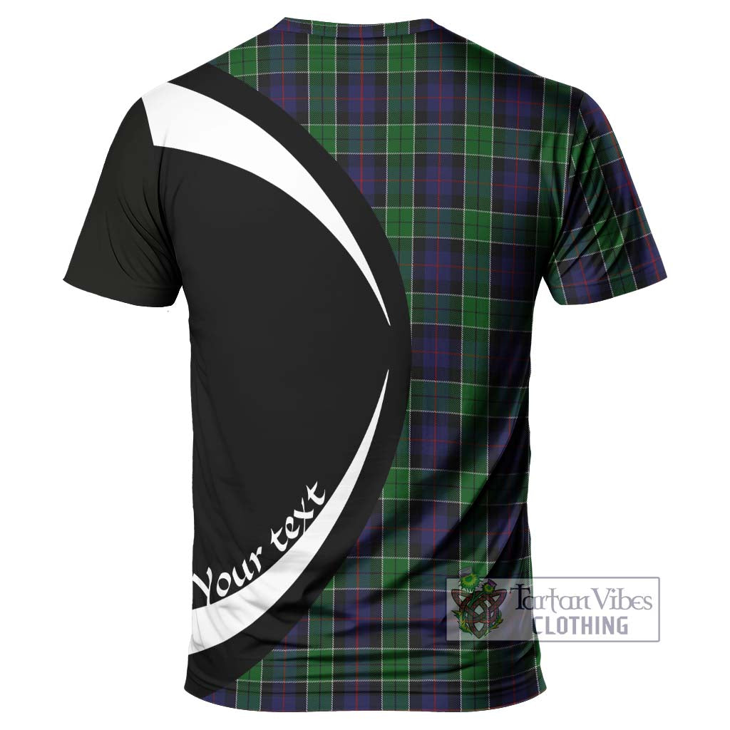 Tartan Vibes Clothing Leslie Hunting Tartan T-Shirt with Family Crest Circle Style