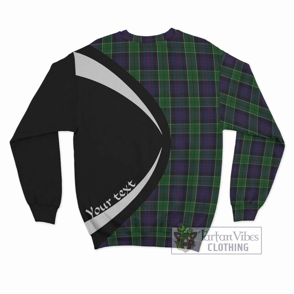 Leslie Hunting Tartan Sweatshirt with Family Crest Circle Style - Tartan Vibes Clothing