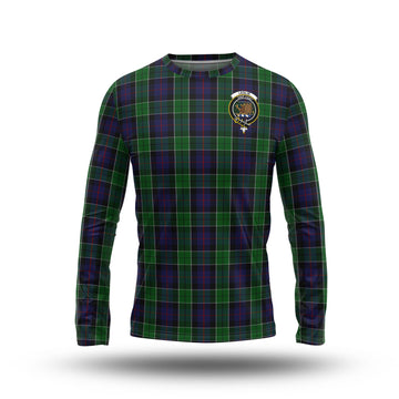 Leslie Hunting Tartan Long Sleeve T-Shirt with Family Crest