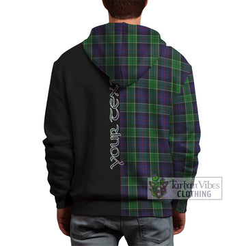 Leslie Hunting Tartan Hoodie with Family Crest and Half Of Me Style