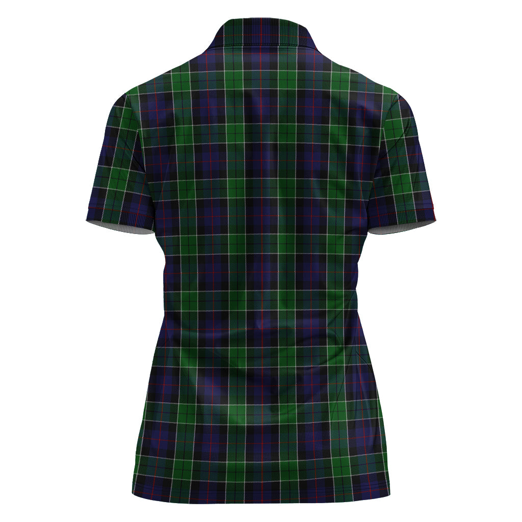 leslie-hunting-tartan-polo-shirt-with-family-crest-for-women