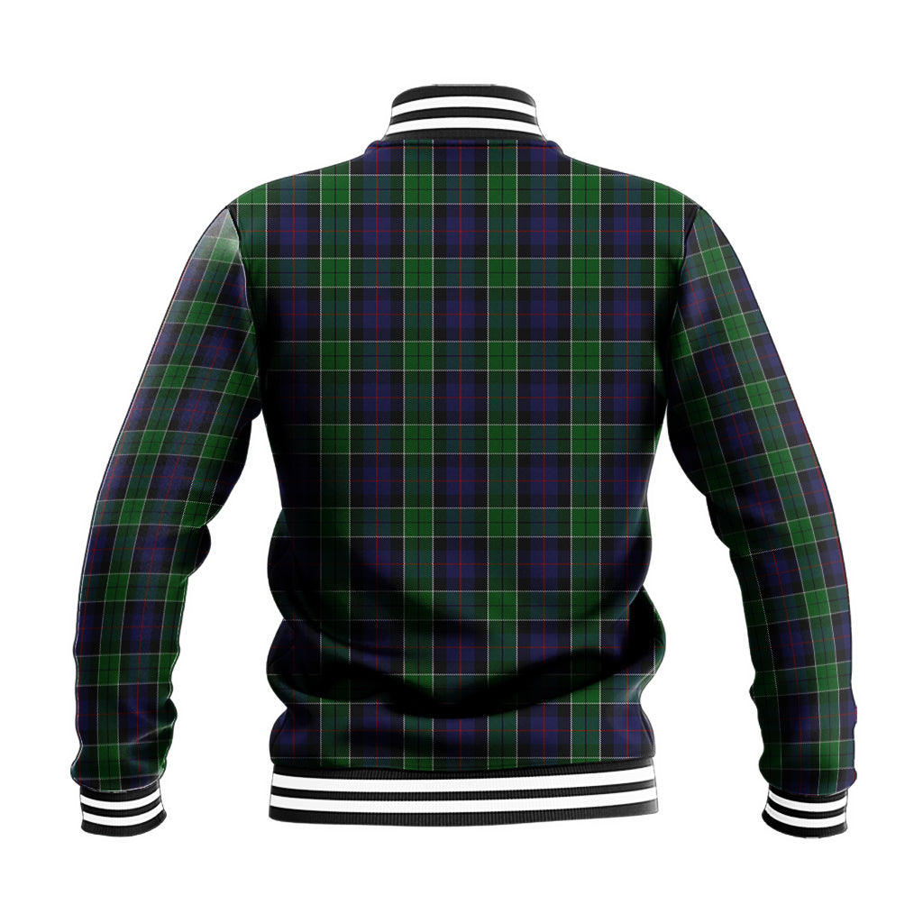 Leslie Hunting Tartan Baseball Jacket with Family Crest - Tartan Vibes Clothing