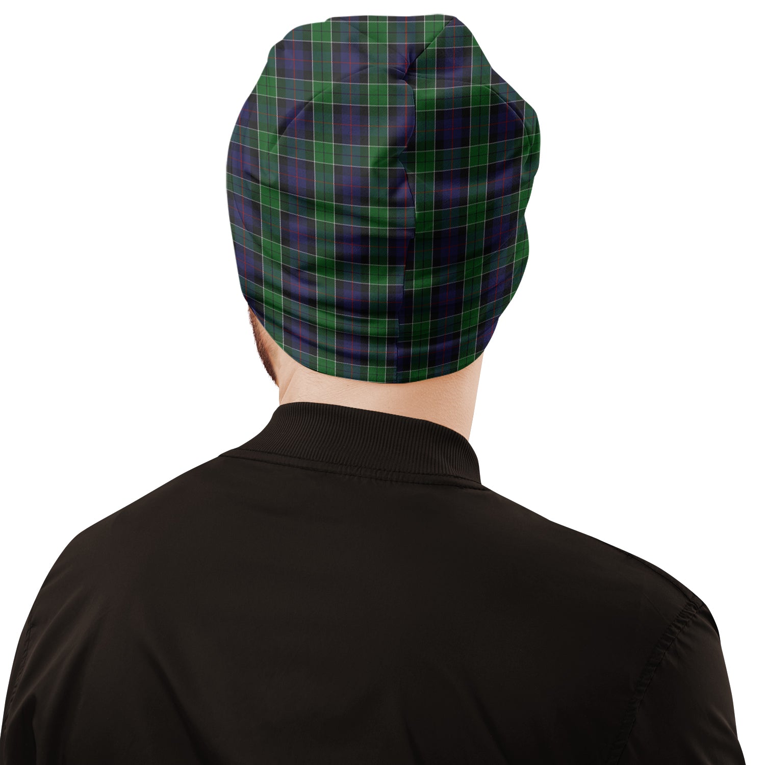 Leslie Hunting Tartan Beanies Hat with Family Crest - Tartan Vibes Clothing