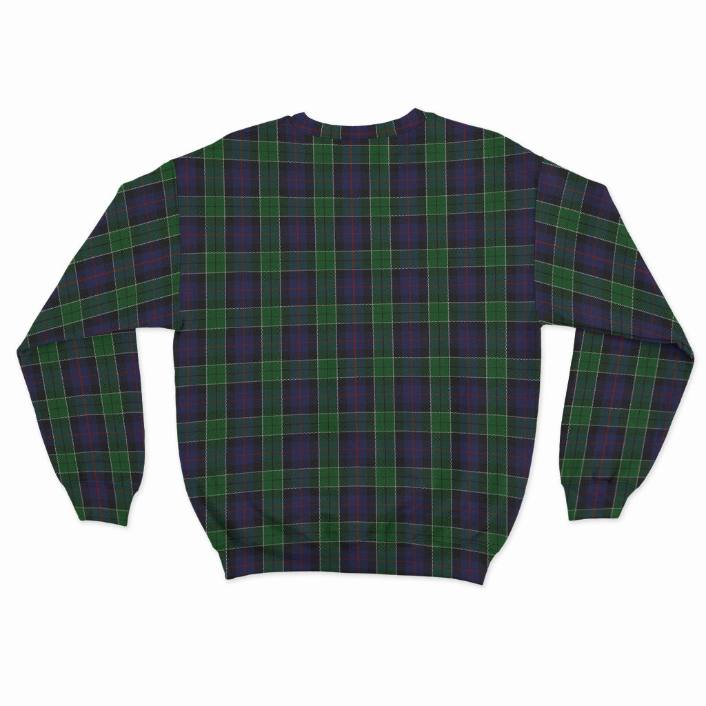 Leslie Hunting Tartan Sweatshirt with Family Crest - Tartan Vibes Clothing