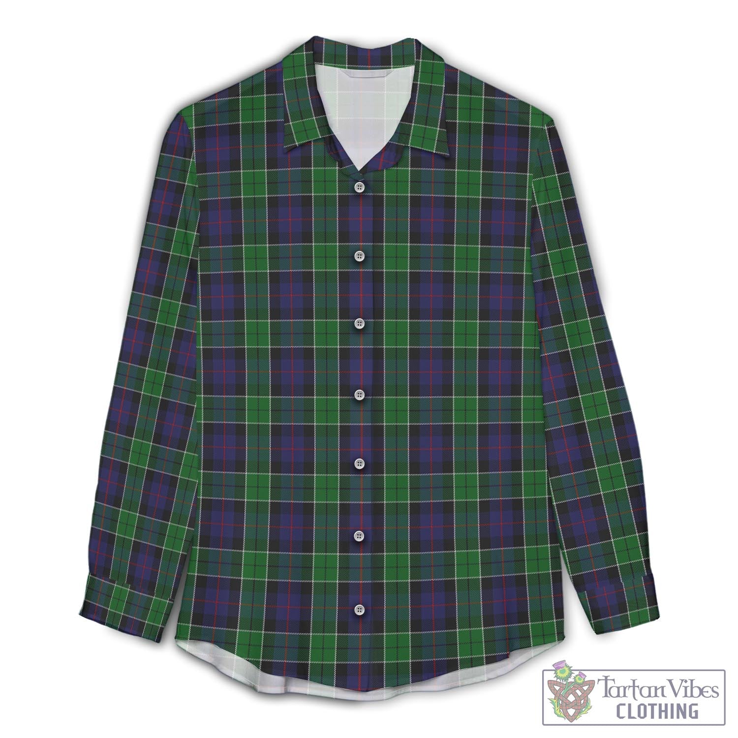 Leslie Hunting Tartan Womens Casual Shirt