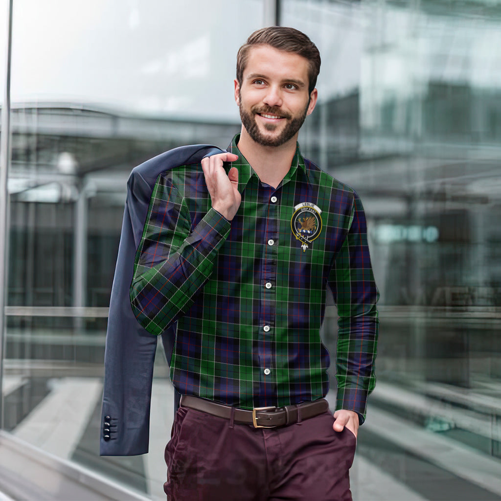 leslie-hunting-tartan-long-sleeve-button-up-shirt-with-family-crest