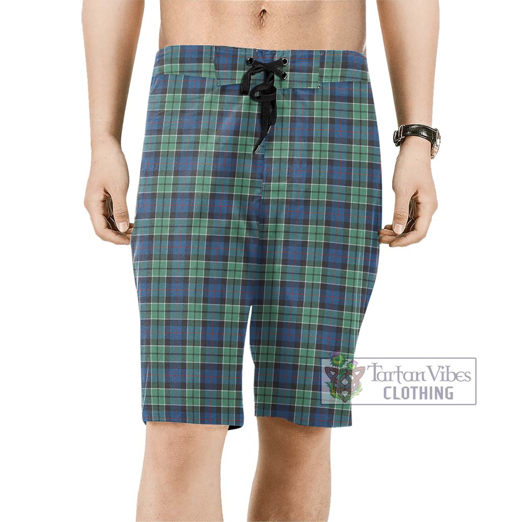 Leslie Hunting Ancient Tartan Men's Board Shorts Men - Tartan Vibes Clothing