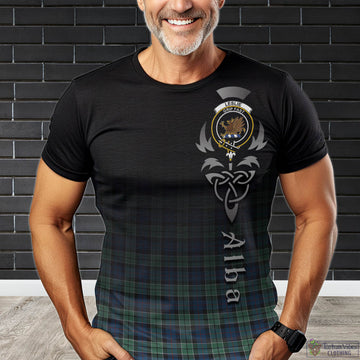 Leslie Hunting Ancient Tartan T-Shirt Featuring Alba Gu Brath Family Crest Celtic Inspired