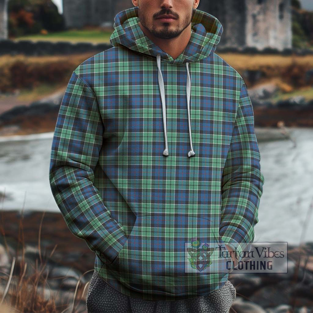 Leslie Hunting Ancient Tartan Cotton Hoodie Pullover Hoodie XS - Tartan Vibes Clothing