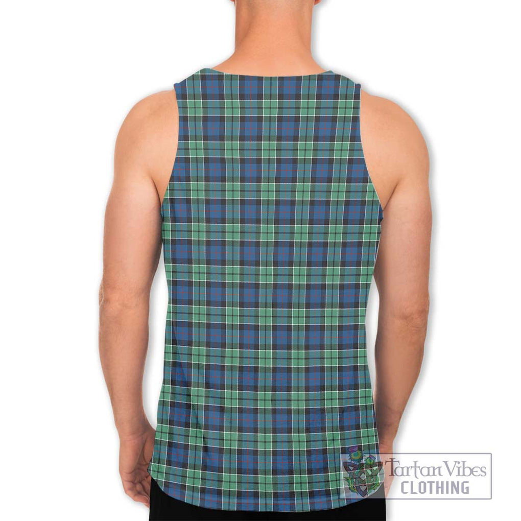 Leslie Hunting Ancient Tartan Men's Tank Top with Family Crest DNA In Me Style - Tartanvibesclothing Shop