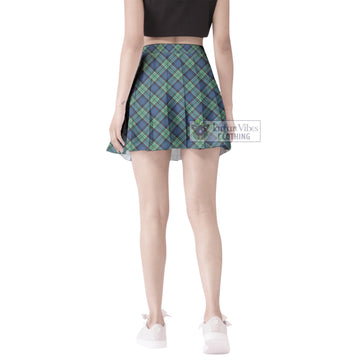 Leslie Hunting Ancient Tartan Women's Plated Mini Skirt