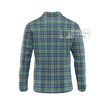 Leslie Hunting Ancient Tartan Long Sleeve Polo Shirt with Family Crest DNA In Me Style