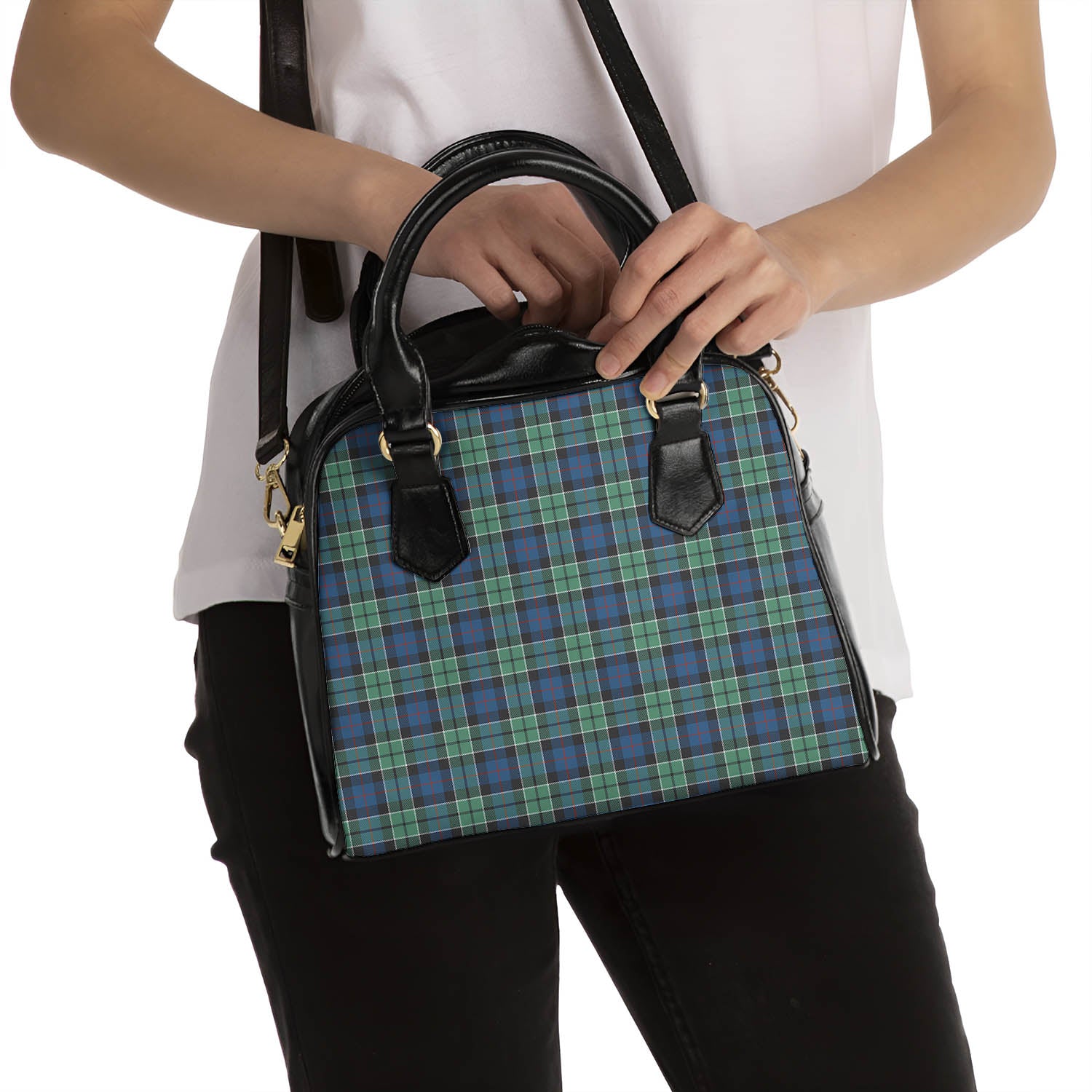 Leslie Hunting Ancient Tartan Shoulder Handbags - Tartanvibesclothing