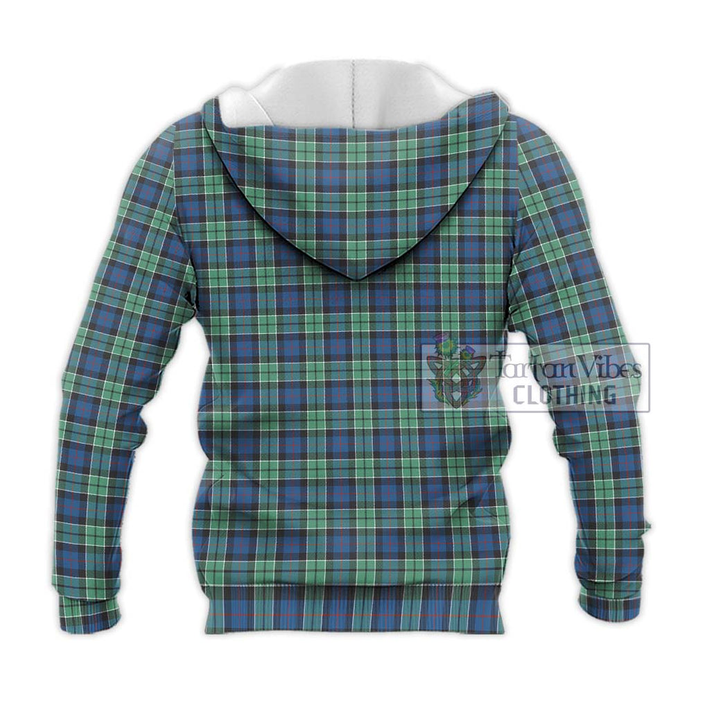 Leslie Hunting Ancient Tartan Knitted Hoodie with Family Crest DNA In Me Style - Tartanvibesclothing Shop