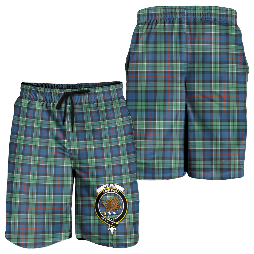 leslie-hunting-ancient-tartan-mens-shorts-with-family-crest