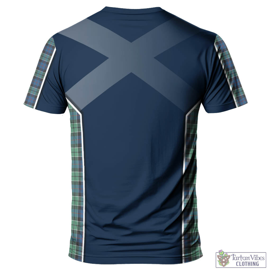 Tartan Vibes Clothing Leslie Hunting Ancient Tartan T-Shirt with Family Crest and Scottish Thistle Vibes Sport Style