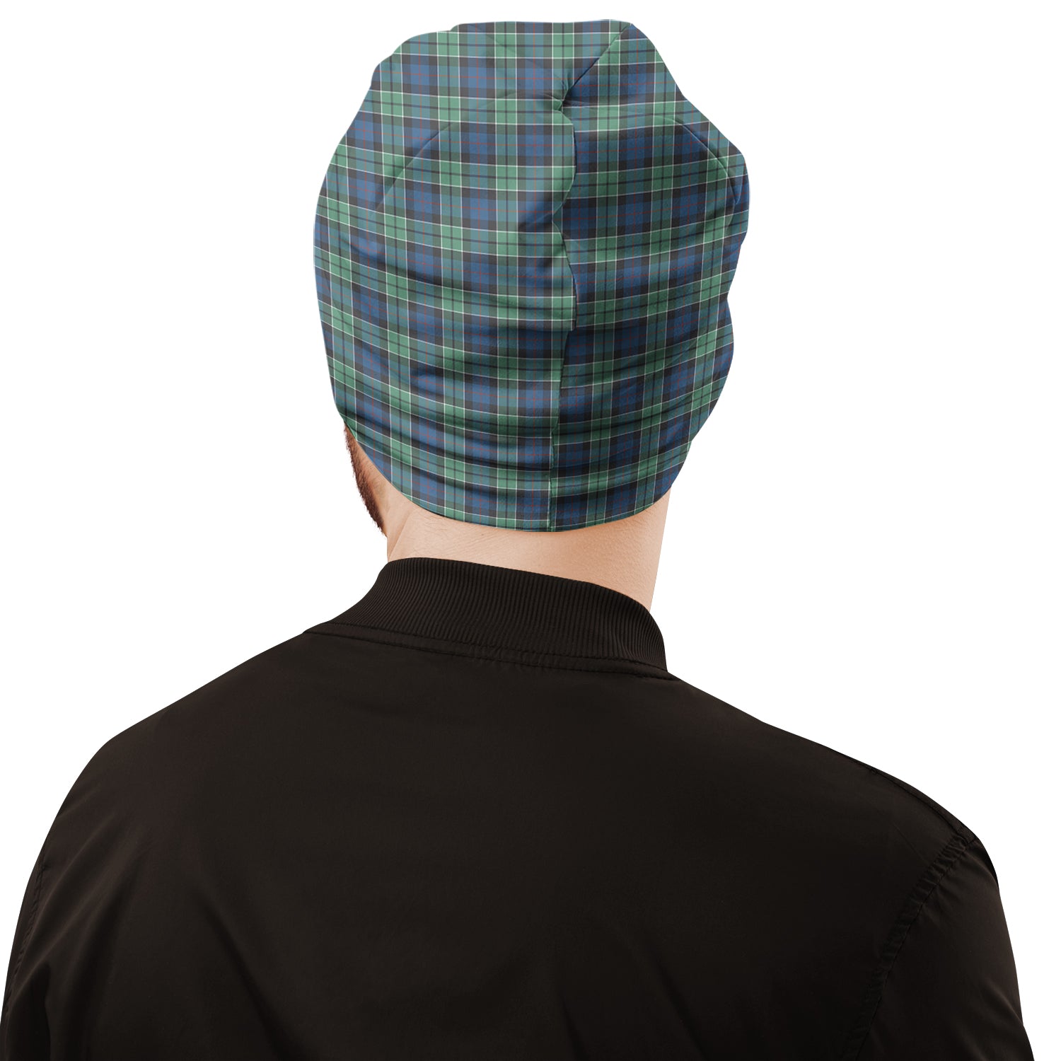 Leslie Hunting Ancient Tartan Beanies Hat with Family Crest - Tartan Vibes Clothing