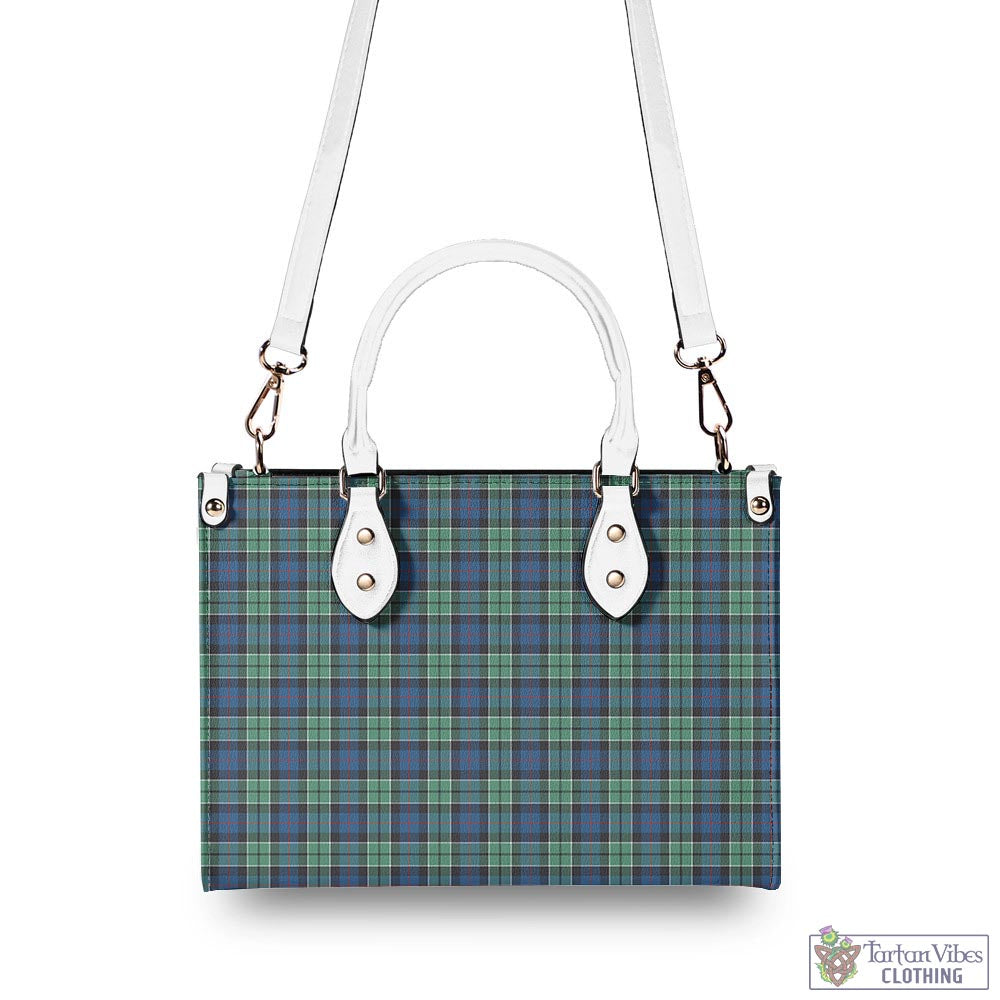 Tartan Vibes Clothing Leslie Hunting Ancient Tartan Luxury Leather Handbags