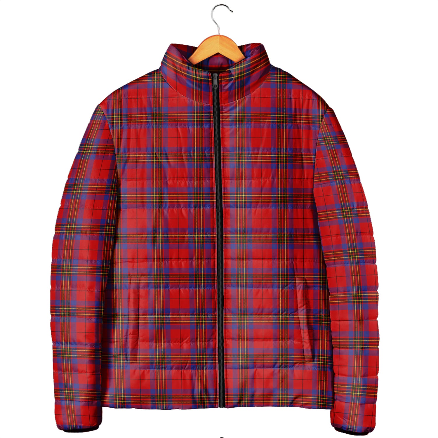 Leslie Tartan Padded Jacket Men's Padded Jacket - Tartan Vibes Clothing