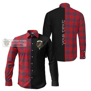 Leslie Tartan Long Sleeve Button Shirt with Family Crest and Half Of Me Style