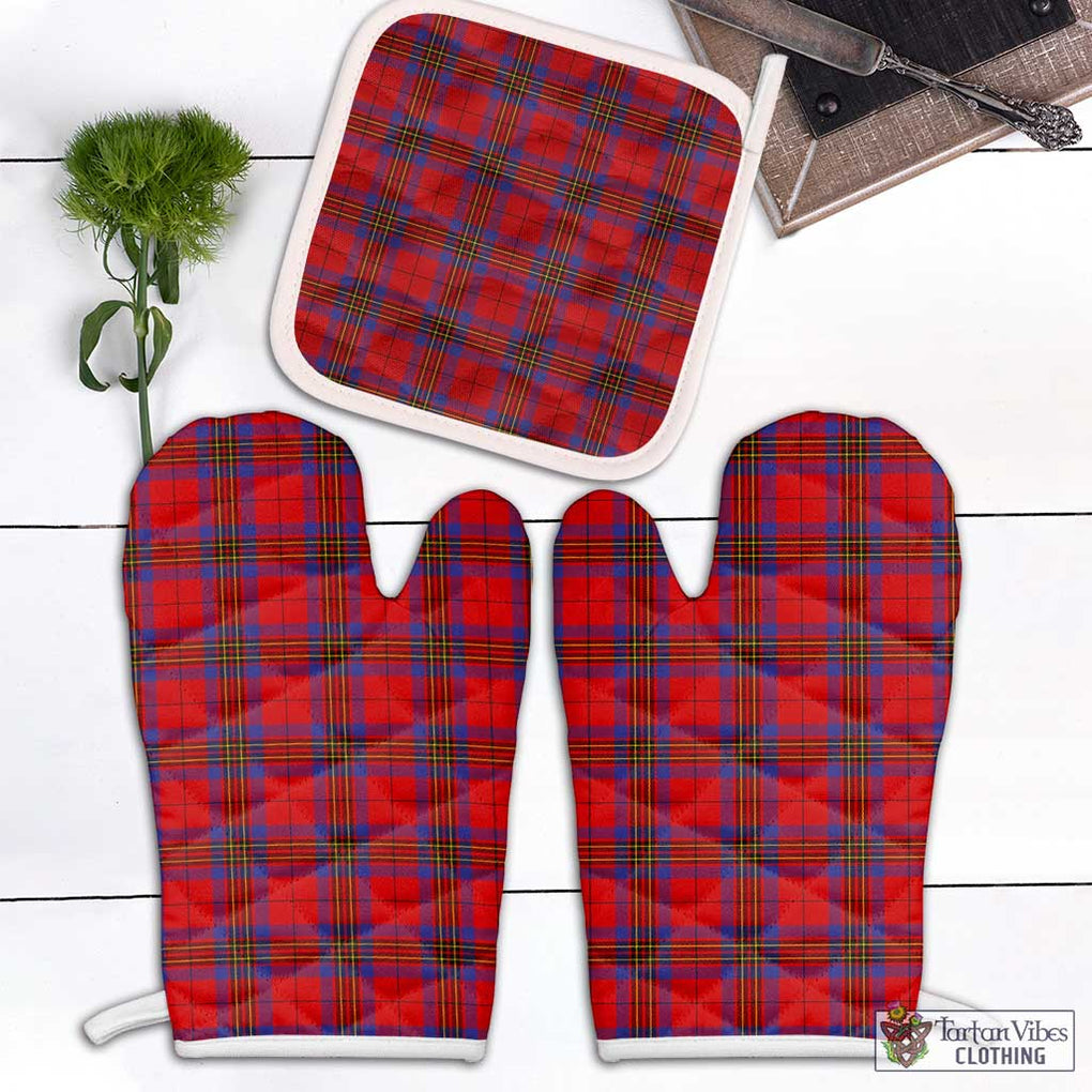 Leslie Tartan Combo Oven Mitt & Pot-Holder Combo 1 Oven Mitt & 1 Pot-Holder White - Tartan Vibes Clothing