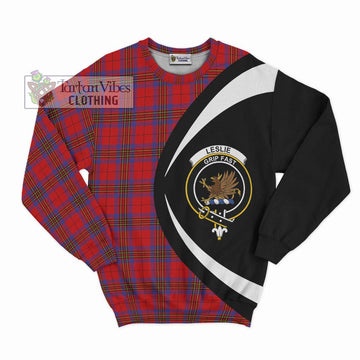 Leslie Tartan Sweatshirt with Family Crest Circle Style