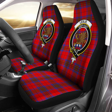 Leslie Tartan Car Seat Cover with Family Crest