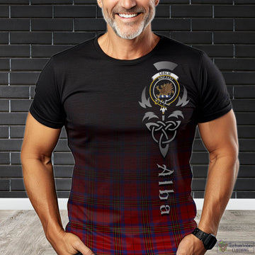 Leslie Tartan T-Shirt Featuring Alba Gu Brath Family Crest Celtic Inspired